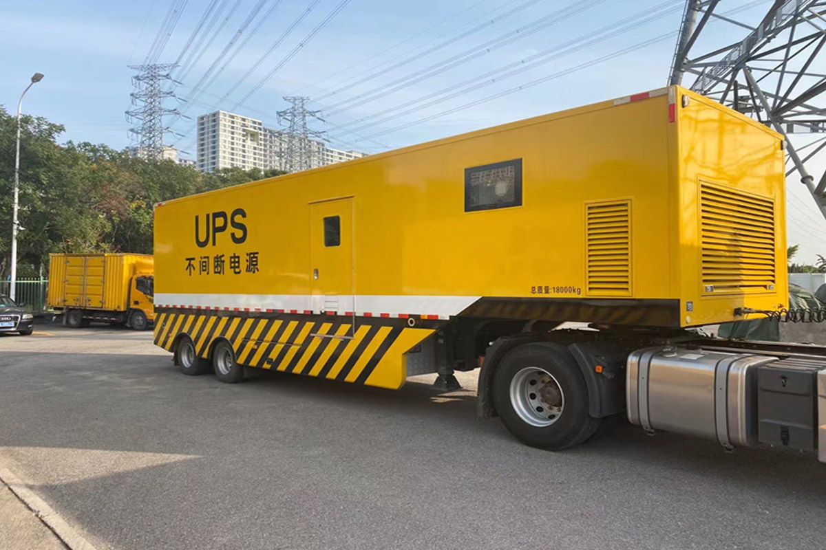 天台发电机租赁施工现场